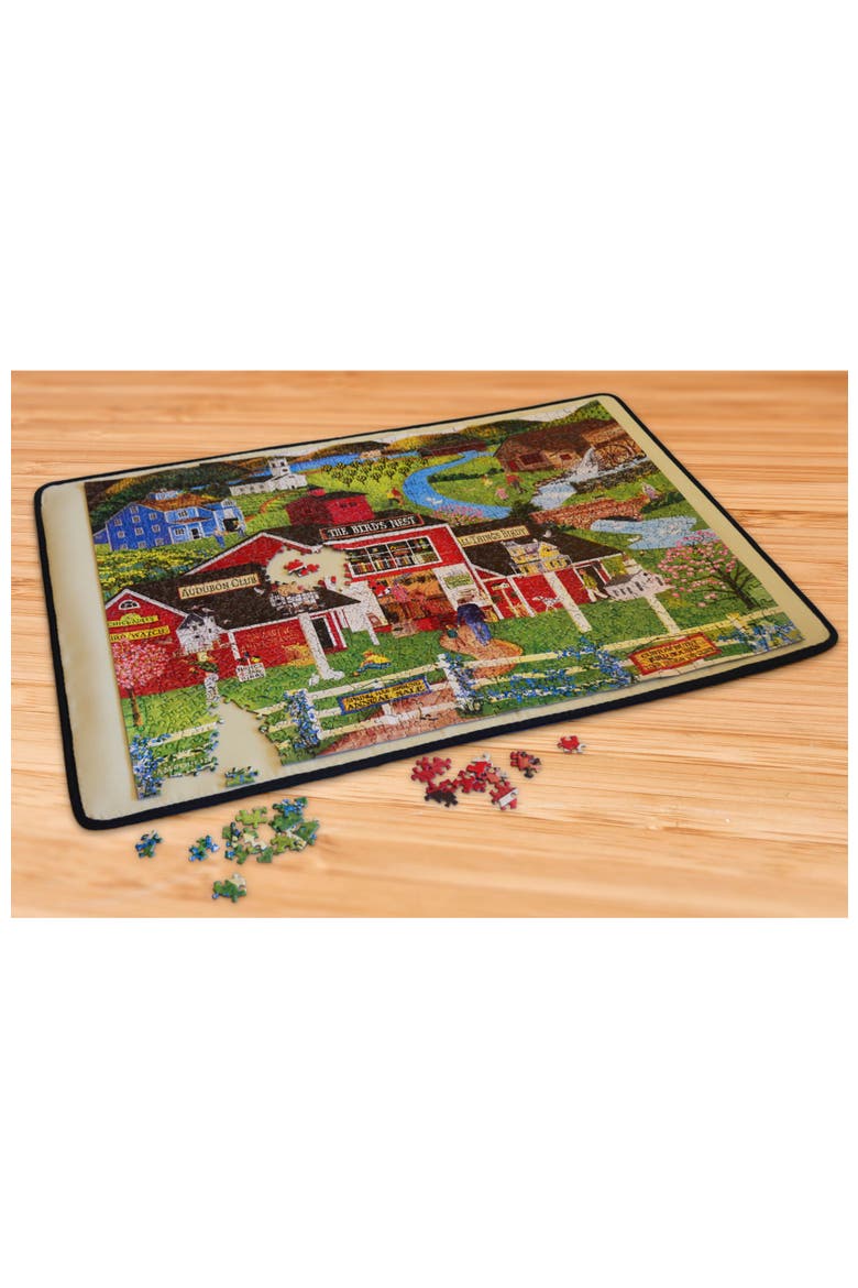 Fabric Jigsaw Puzzle Mat - 21"x31", Main, color, Black