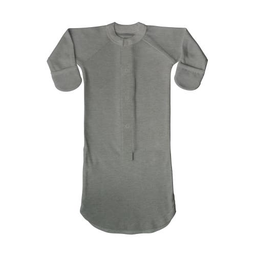 Goumikids Goumi 24 Hour Convertible Sleeper Baby Gown In Gray