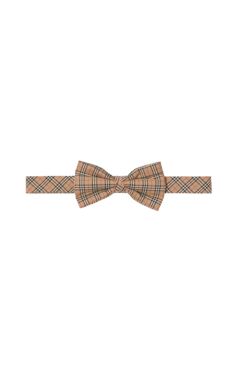 Burberry Kids' Check Cotton Flannel Bow Tie, Main, color,