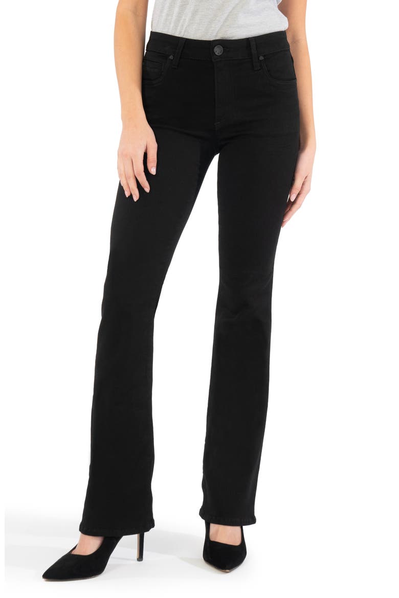 Natalie Bootcut Jeans, Main, color, BLACK
