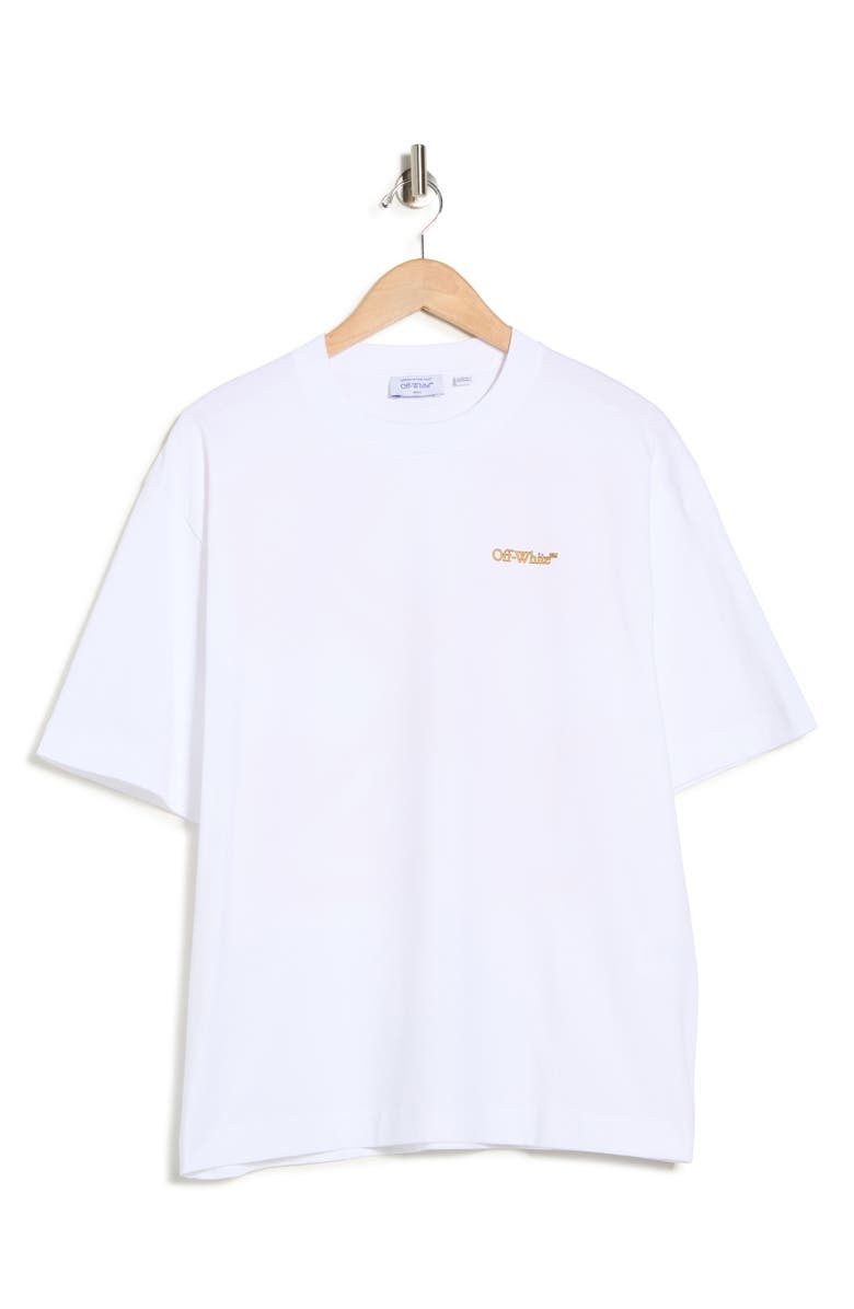 Off-White Tape Arrow Skate T-Shirt, Main, color, White-Citrus