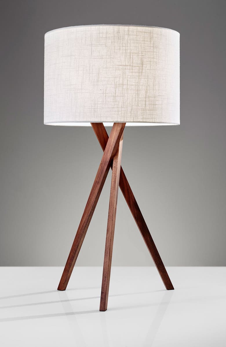 ADESSO LIGHTING Brooklyn Table Lamp, Alternate, color, Walnut