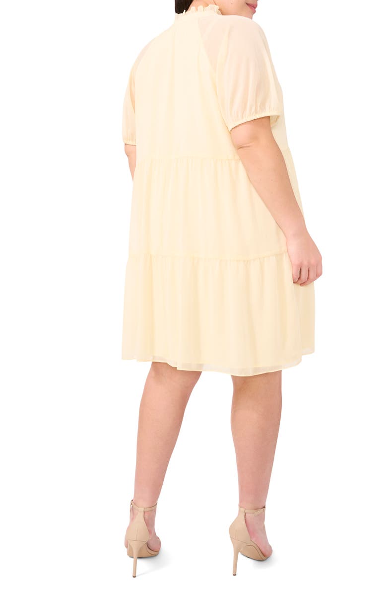 CeCe Tiered Ruffle Neck Babydoll Dress, Alternate, color, 