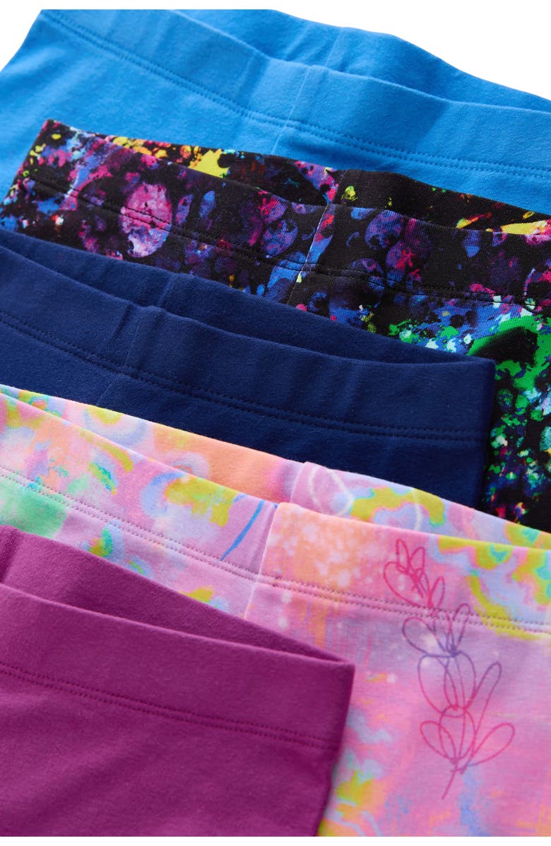 NEXT Kids' Assorted 5-Pack Leggings, Alternate, color, Blue