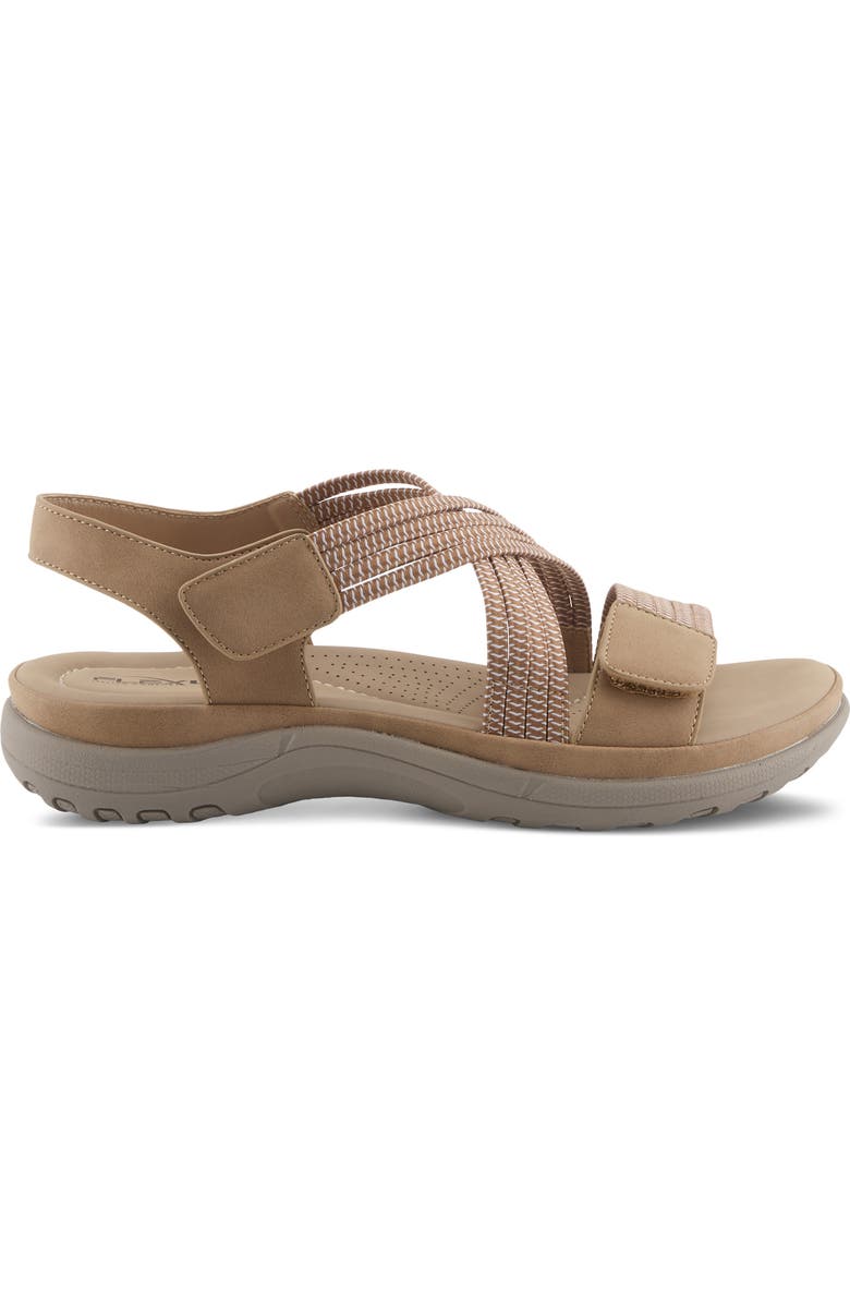 Flexus by Spring Step Crossbeam Sandal, Alternate, color, Tan