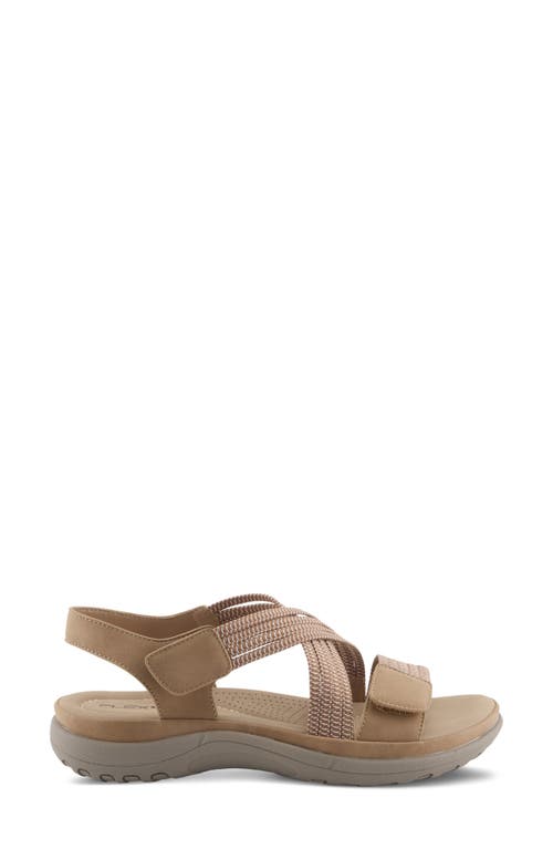 Flexus By Spring Step Crossbeam Sandal In Nude