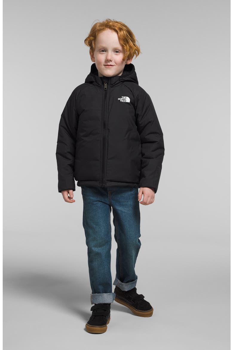 Kids' Perrito Reversible Water Repellent Jacket, Alternate, color, BLACK/ ASPHALT GREY