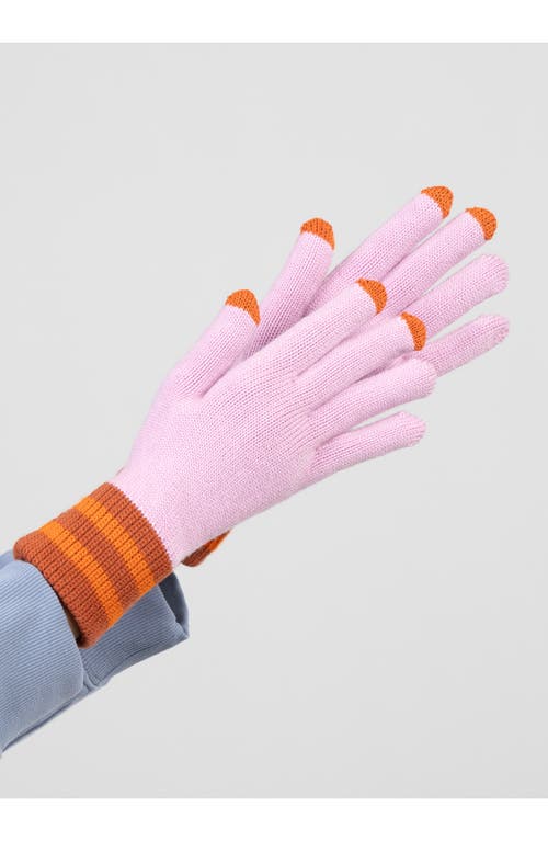 Verloop Sport Cuff Touchscreen Gloves In Pink