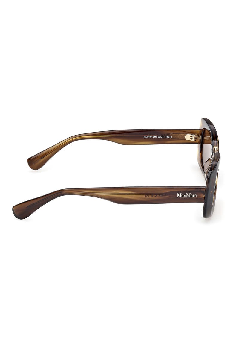 53mm Rectangular Sunglasses, Alternate, color, STRIPED BROWN / OLIVE / BRASS