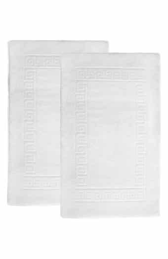 Linum Home Textiles 100% Turkish Cotton Greek Key Bath Mats - Set of 2