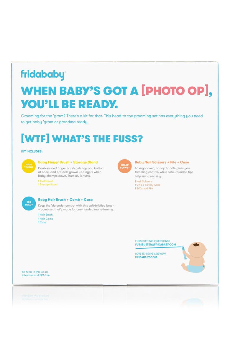 Fridababy Baby 5-Piece Grooming Kit, Alternate, color, White