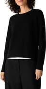 Eileen Fisher Crewneck Ribbed Wool Sweater
