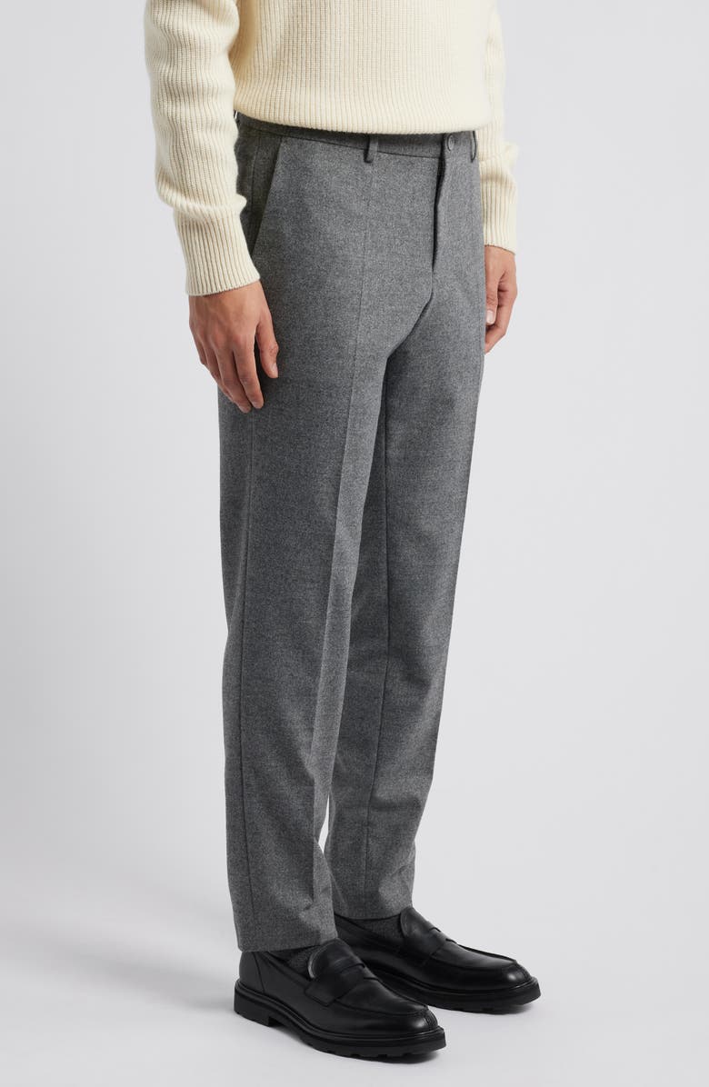 BOSS Slim Fit Performance Tech Flannel Trousers, Alternate, color, 