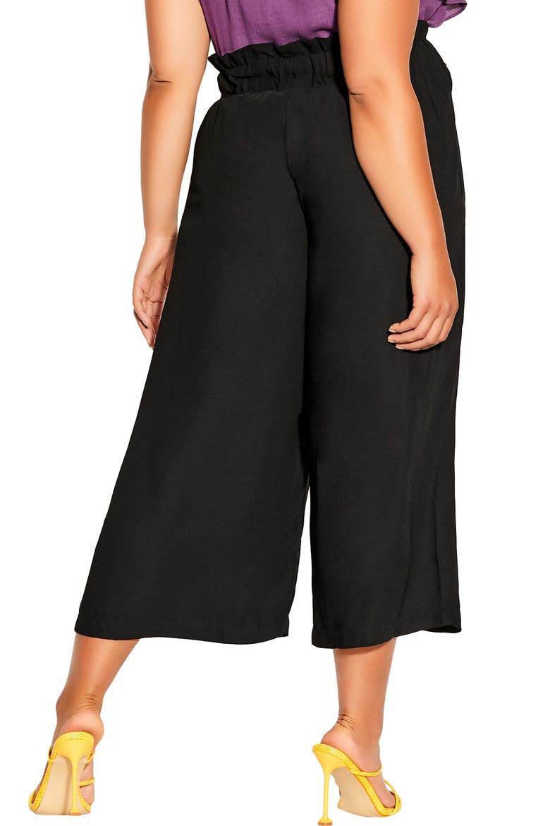 Easy Crop Belted Pants, Alternate, color, BLACK