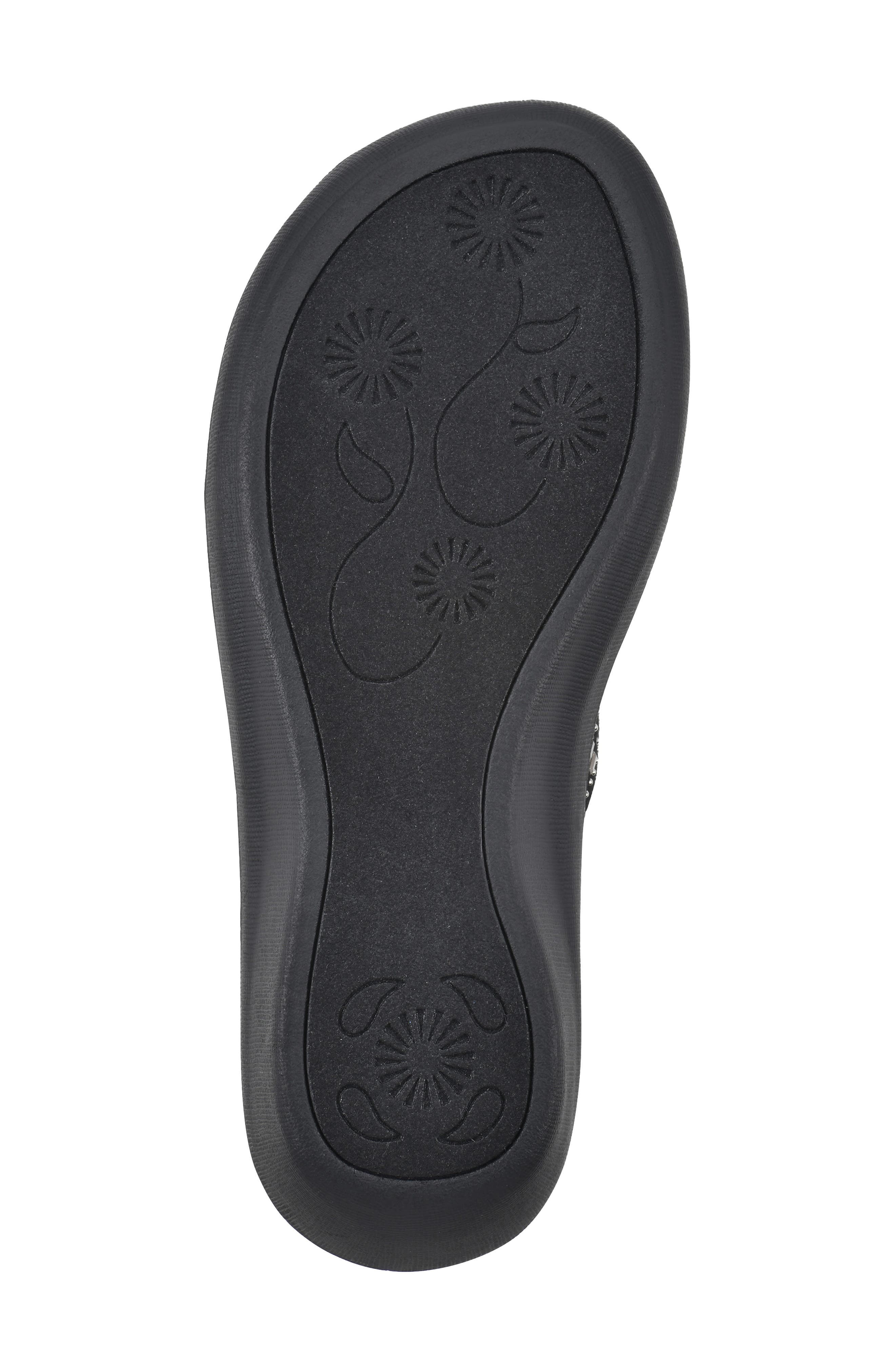 CLIFFS BY WHITE MOUNTAIN Cienna Thong Sandal - Wide Width, Alternate, color, Black Fabric
