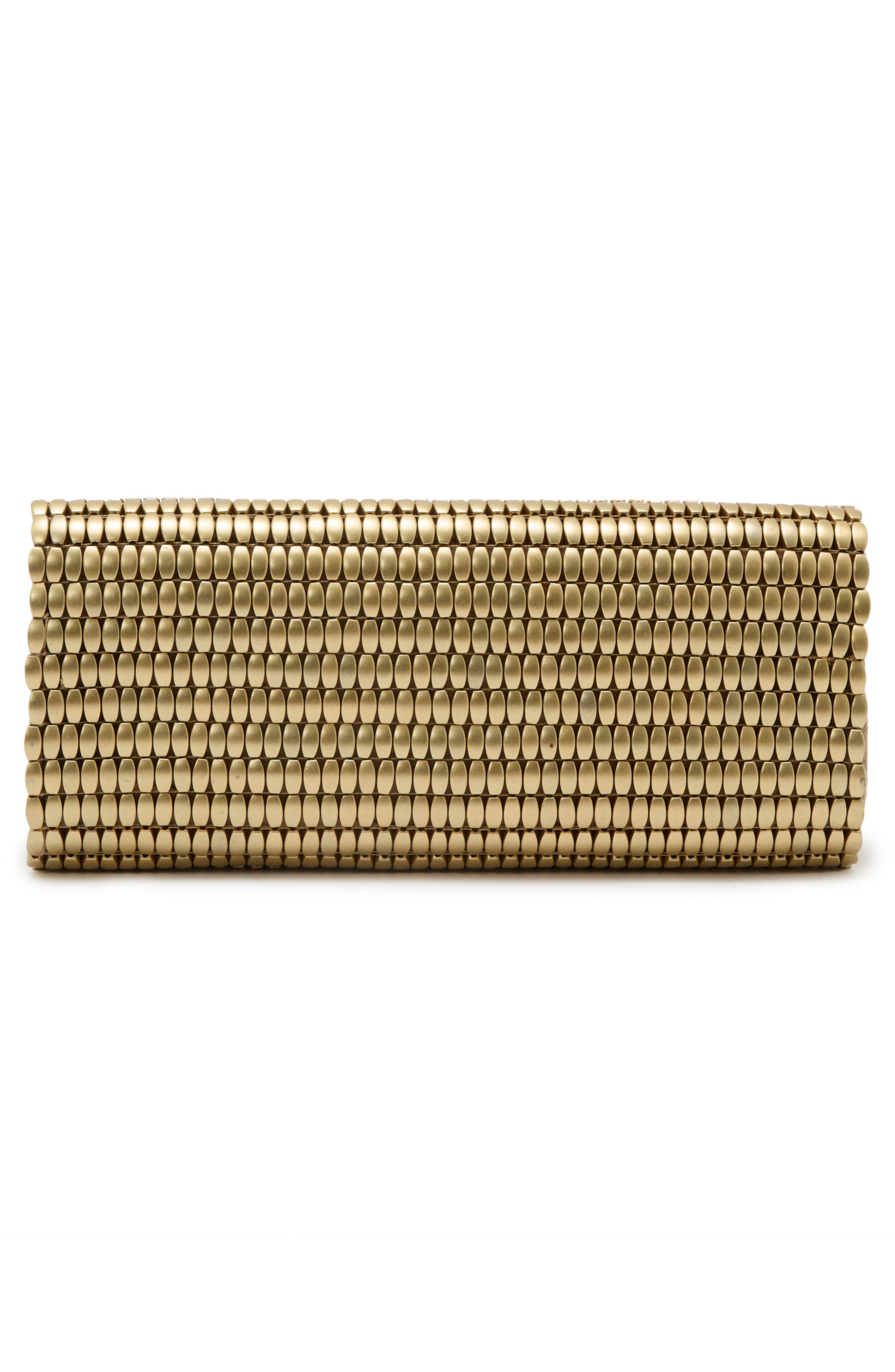 Reiss Rosa Clutch, Alternate, color, Gold