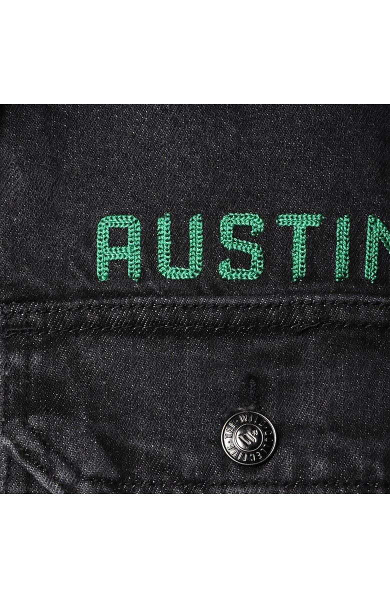 THE WILD COLLECTIVE Men's The Wild Collective Black Austin FC Denim Button-Up Jacket, Alternate, color, Black