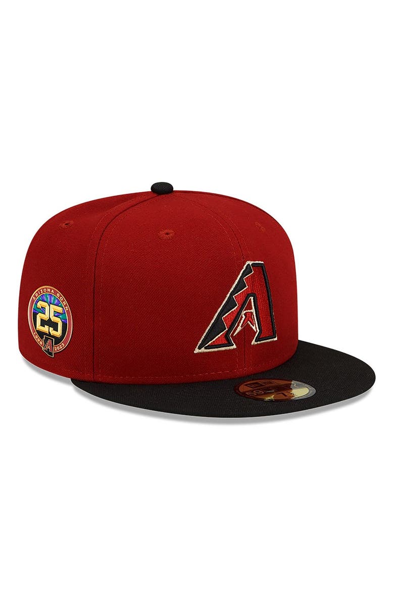 New Era Men's New Era  Red Arizona Diamondbacks 25th Anniversary Authentic Collection On-Field 59FIFTY Fitted Hat, Main, color, 