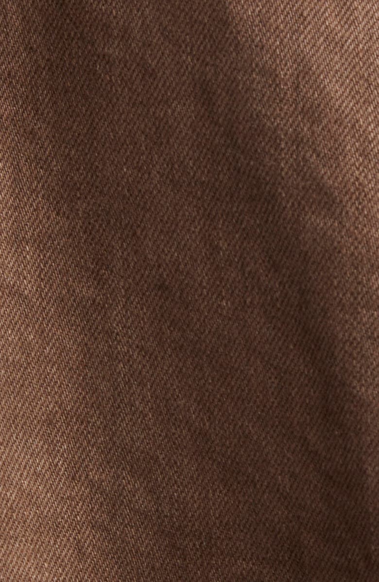 Sacai Asymmetric Denim Jacket, Alternate, color, Brown