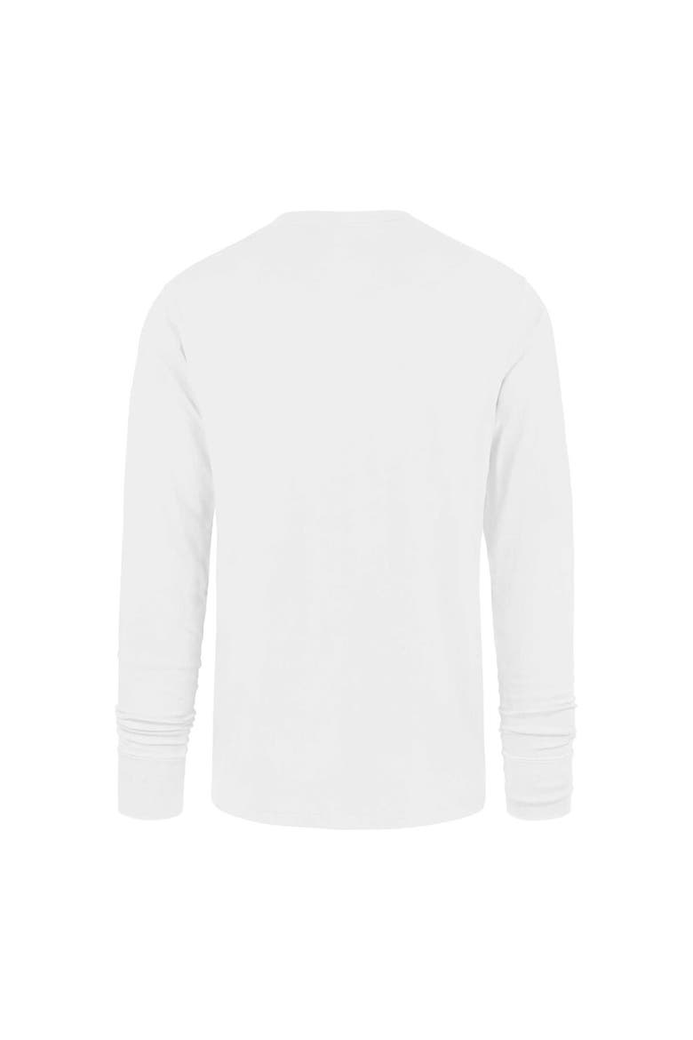 Men's '47 White Detroit Lions Premier Franklin Long Sleeve T-Shirt, Alternate, color, White