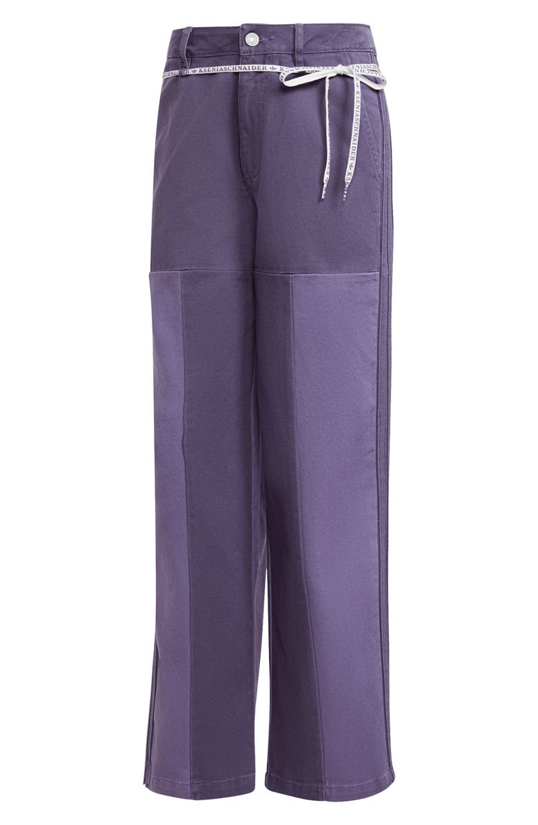 adidas x KSENIASCHNAIDER Patchwork Straight Leg Jeans, Alternate, color, 