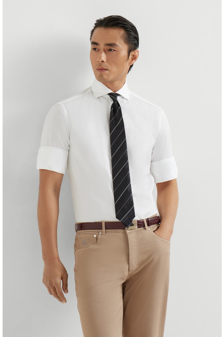 Twill shirt, Alternate, color, White