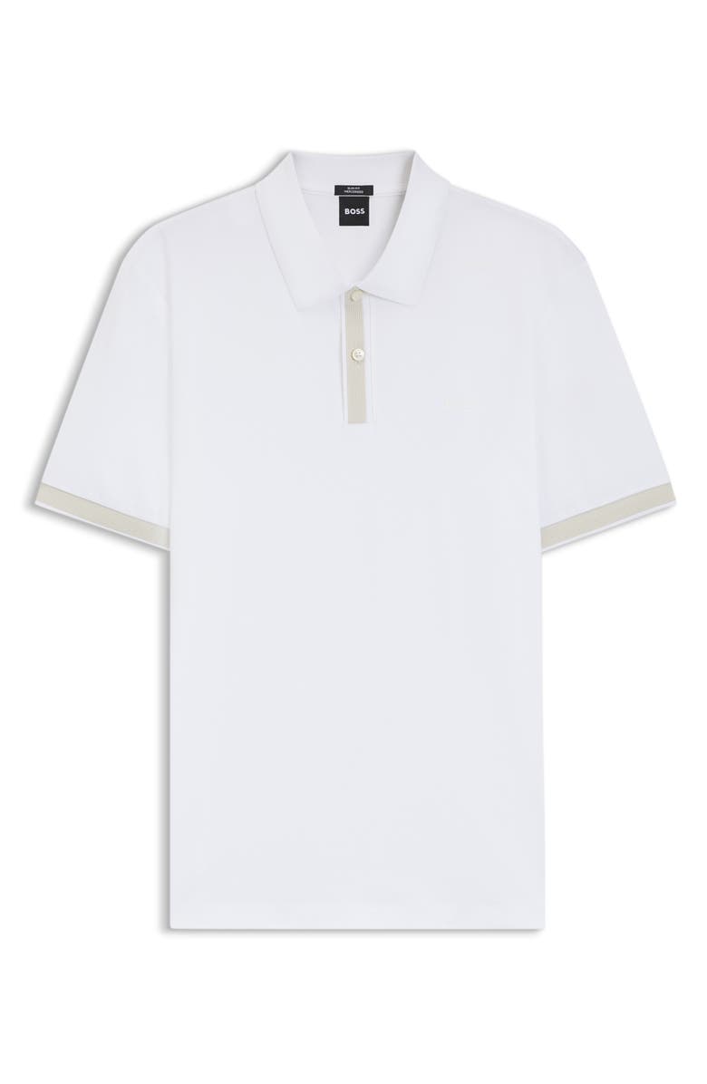 BOSS H-Phillipson Wool Polo, Alternate, color, White