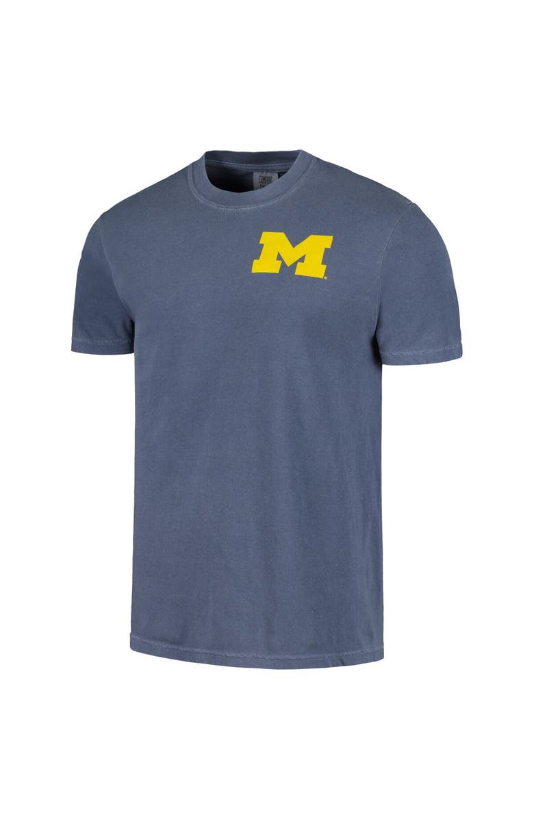 IMAGE ONE Men's Navy Michigan Wolverines Baseball Flag Comfort Colors T-Shirt, Alternate, color, Navy