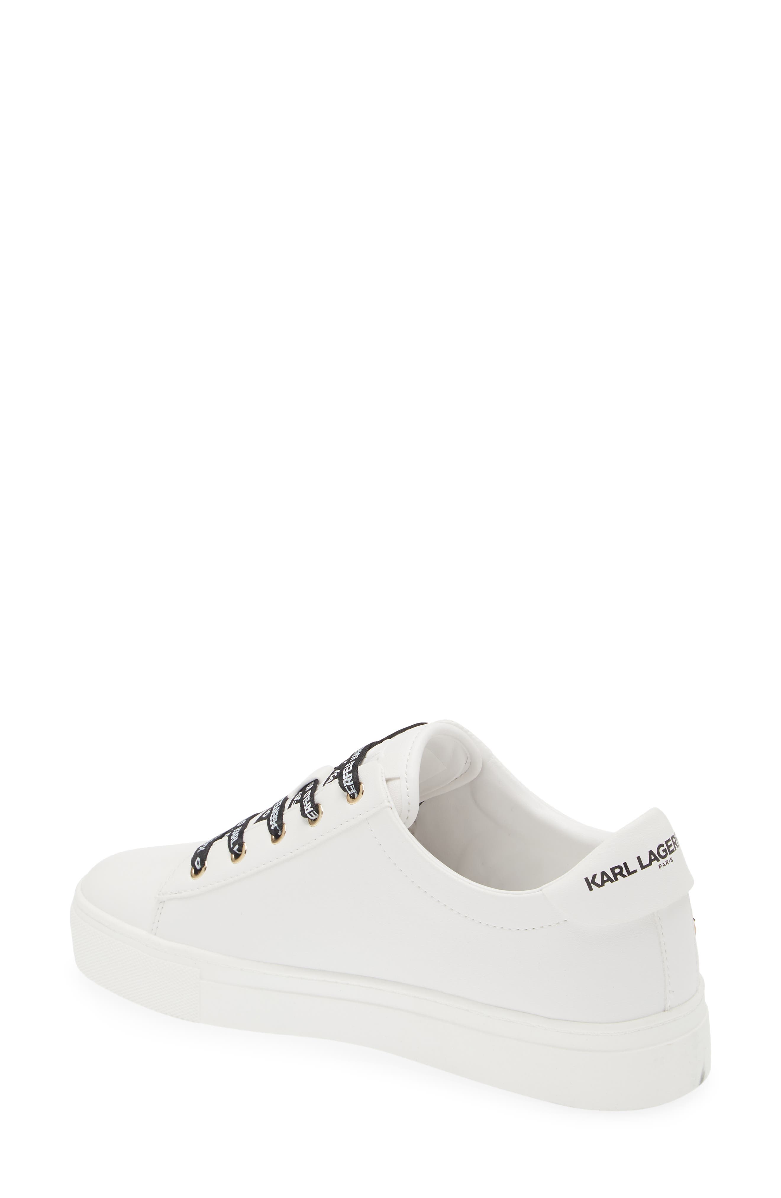 KARL LAGERFELD PARIS Cammy Sneaker, Alternate, color, Brt White