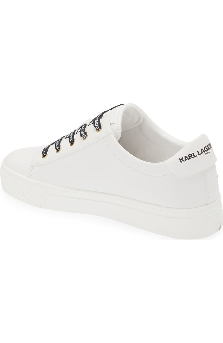 KARL LAGERFELD PARIS Cammy Sneaker, Alternate, color, Brt White