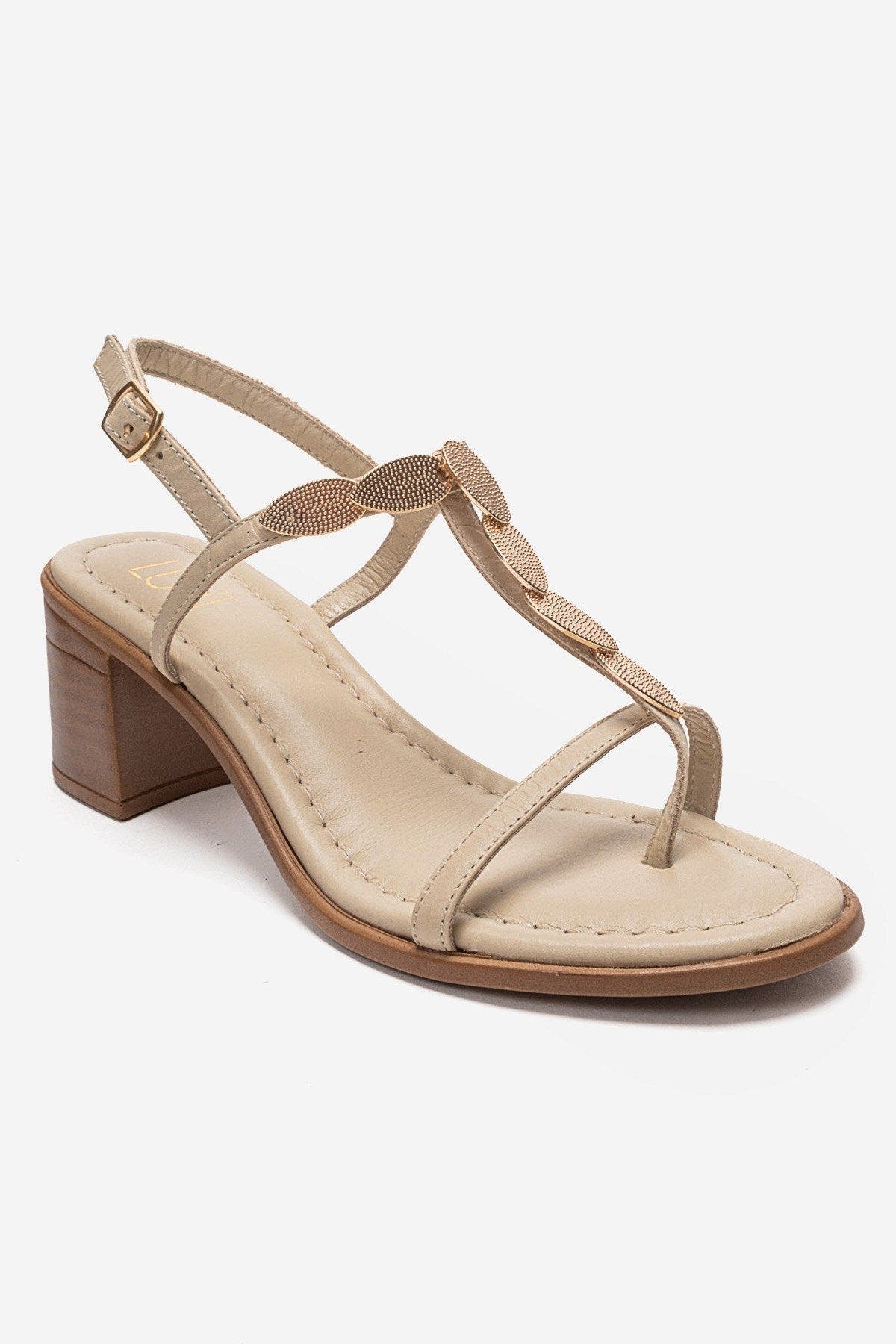 Serona Leather Block Heel Sandal, Alternate, color, Beige