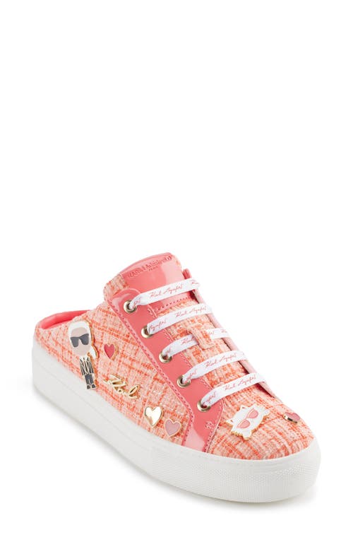 Karl Lagerfeld Cambria Platform Sneaker In Sunset Coral