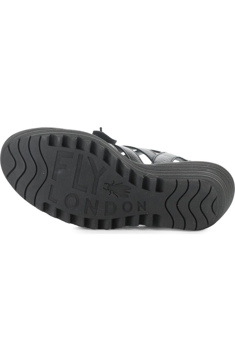 Fly London Litu Strappy Platform Wedge Sandal, Alternate, color,