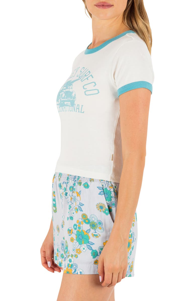 Hurley Speedway Ringer Cotton Graphic T-Shirt, Alternate, color, Tofu