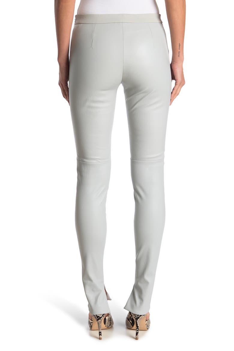 Fria Leather Pants, Alternate, color, 088-GRAVEL