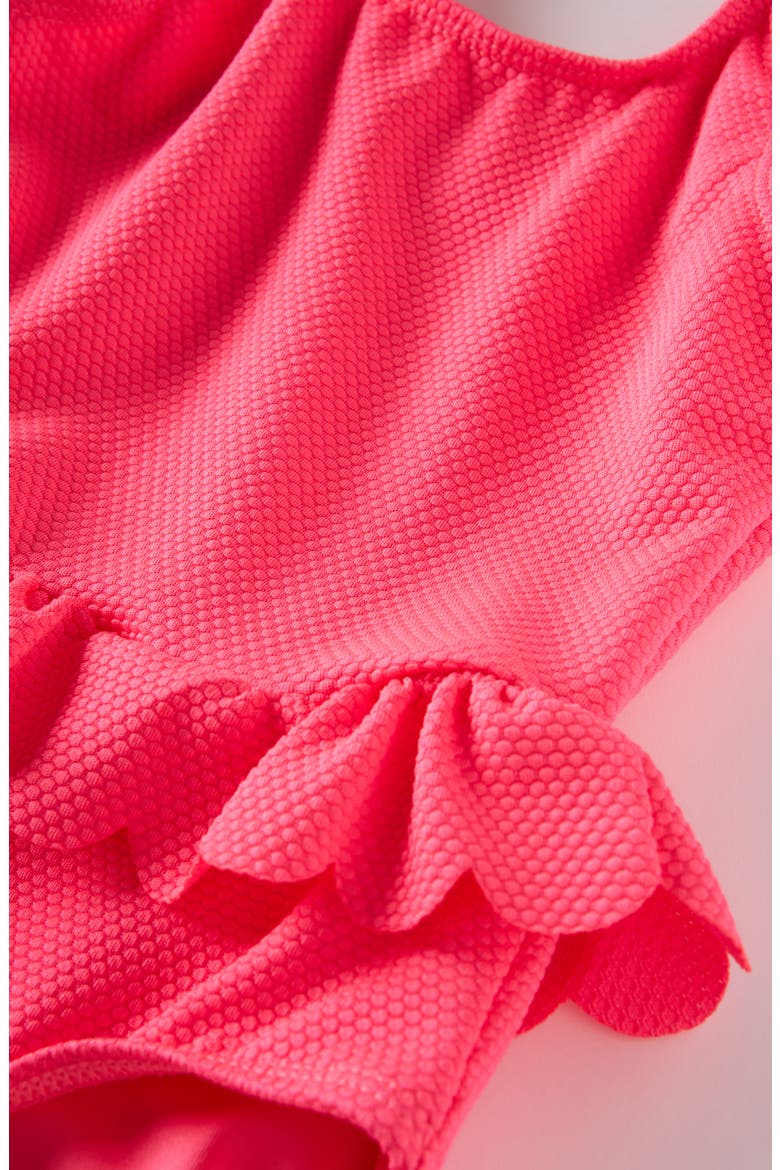 Kids' Scallop Ruffle One-Piece Swimsuit, Alternate, color, PINK KNOCKOUT