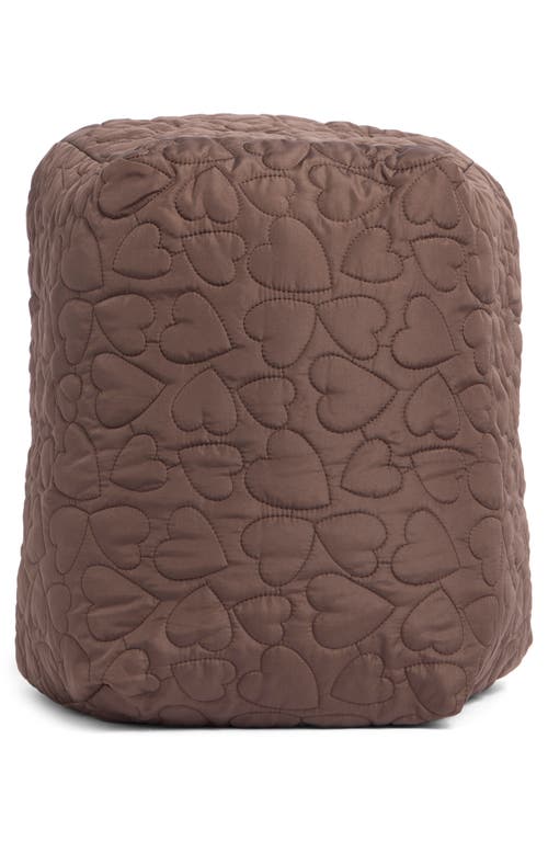 Bp. Quilted Heart Tote In Brown