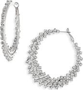 Tasha Crystal Graduated Hoop Earrings