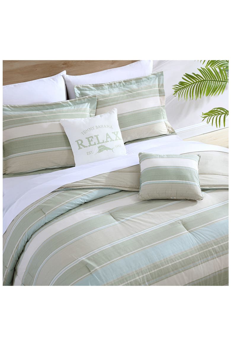 Serenity 5-Piece Comforter Set, Alternate, color, SAGE AQUA