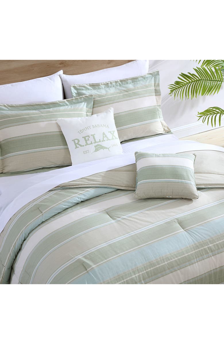 Tommy Bahama Serenity 5-Piece Comforter Set, Alternate, color, Sage Aqua