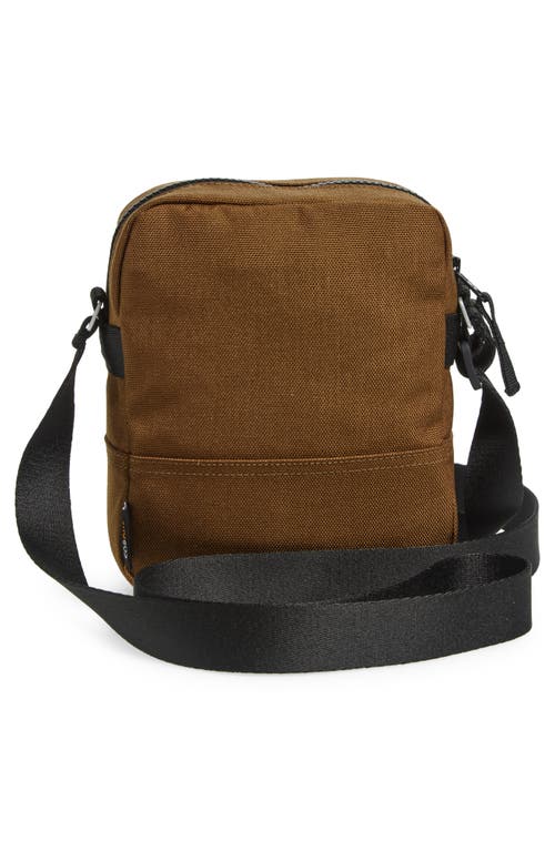 Stone Island Coate Nylon Canvas Crossbody Bag In V0098 Dark Beige