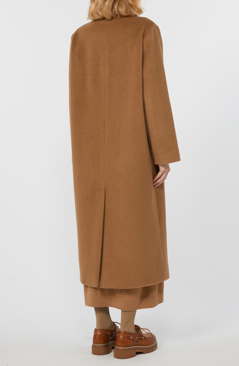 Weekend Max Mara Zufolo Double Breasted Wool & Alpaca Blend Coat, Alternate, color, Camel
