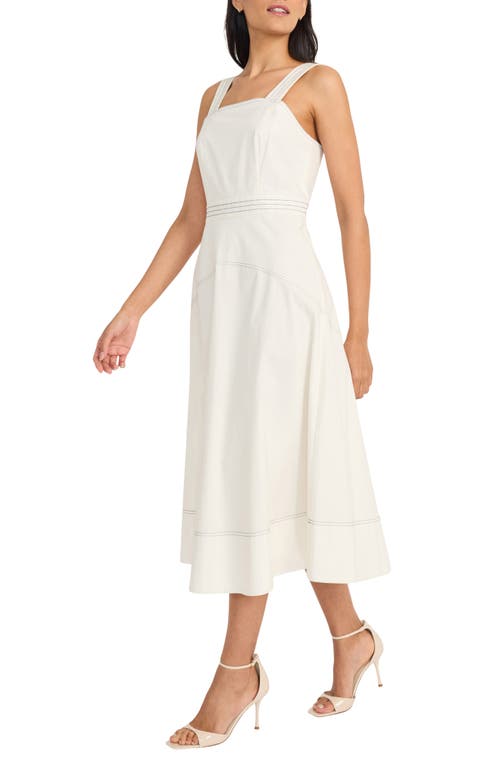 Maggy London Plus Size Cotton Midi Dress In Sugar