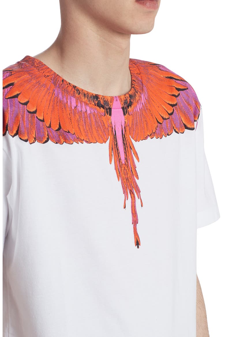 Wings Graphic T-Shirt, Alternate, color, WHITE RED
