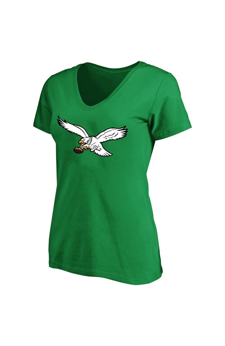 FANATICS Women's Jalen Hurts Kelly Green Philadelphia Eagles Plus Size Fair Catch Name & Number V-Neck T-Shirt, Alternate, color, Kelly Green