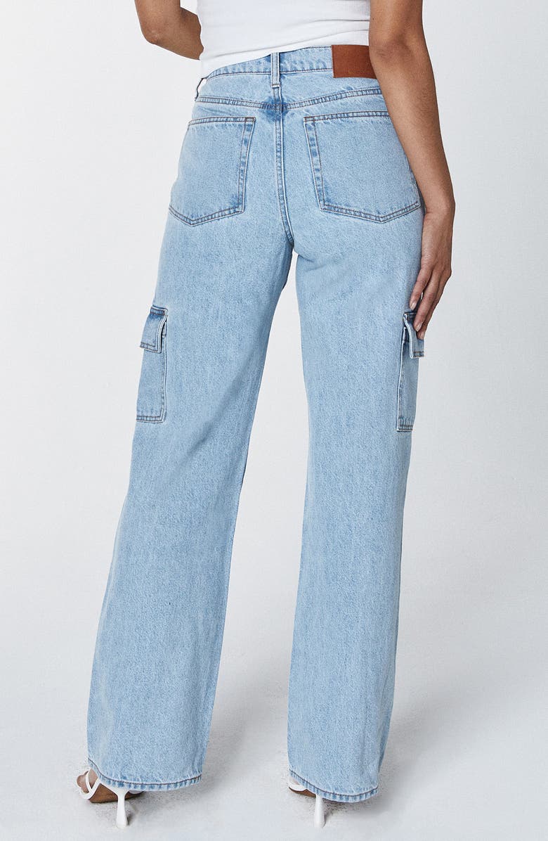 Unpublished Jolene High Waist Flare Leg Cargo Jeans, Alternate, color, 