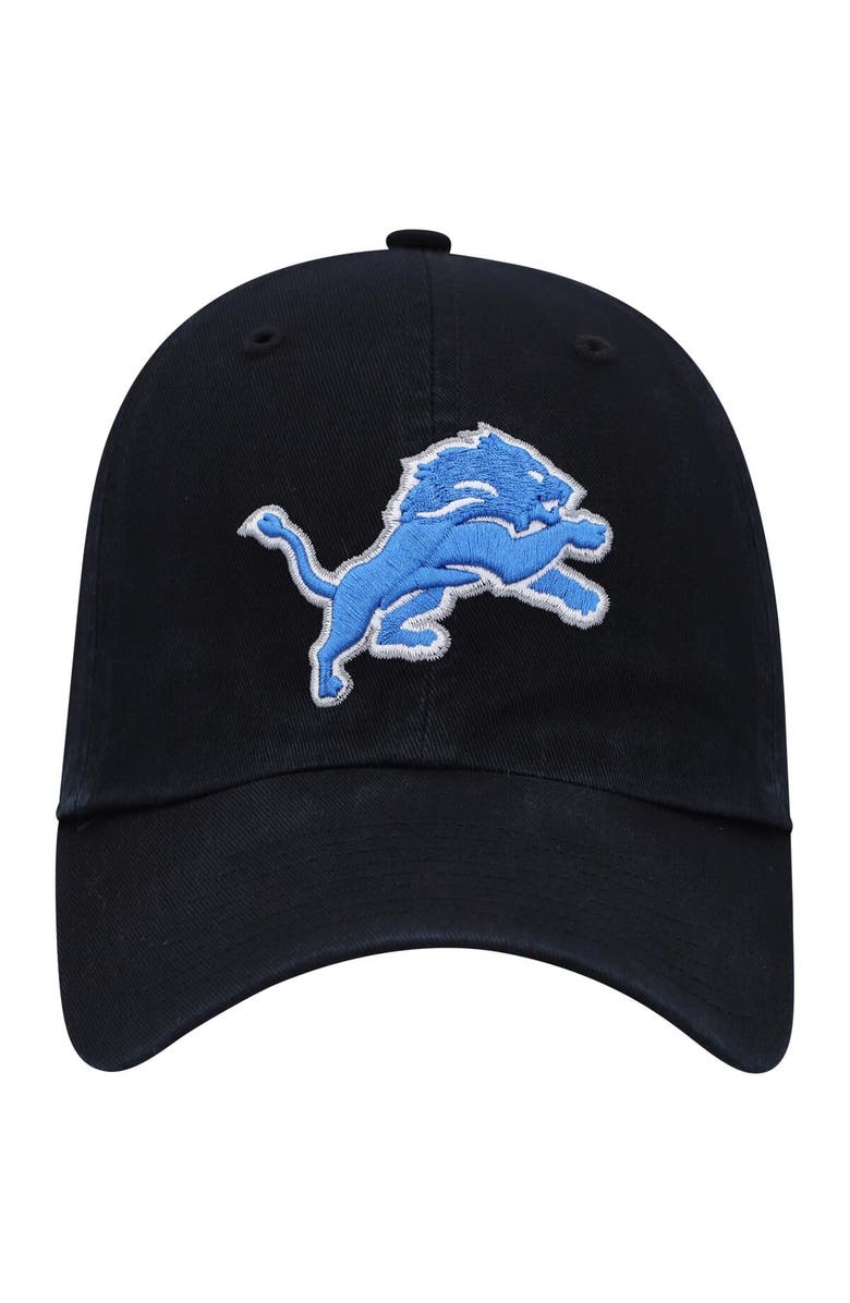 '47 Men's '47 Black Detroit Lions Clean Up Alternate Adjustable Hat, Alternate, color, 