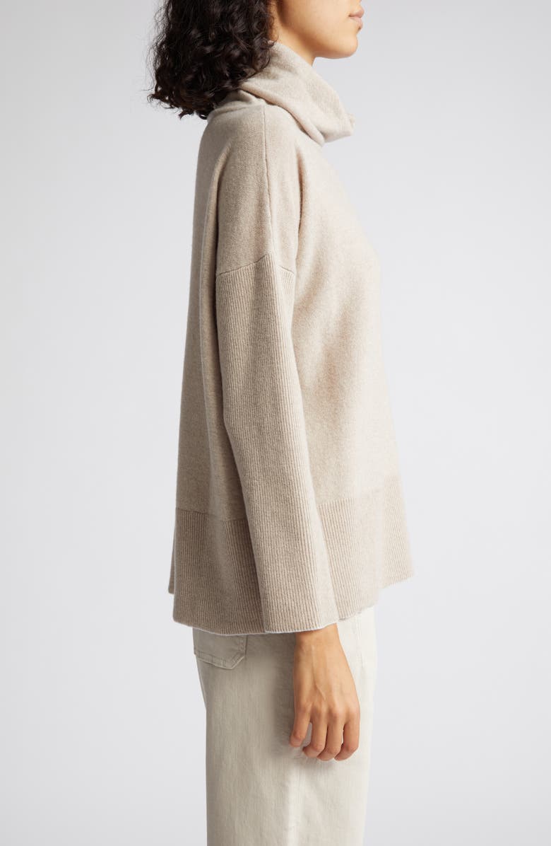 Eleventy Wool & Cashmere Rib Turtleneck Sweater, Alternate, color,