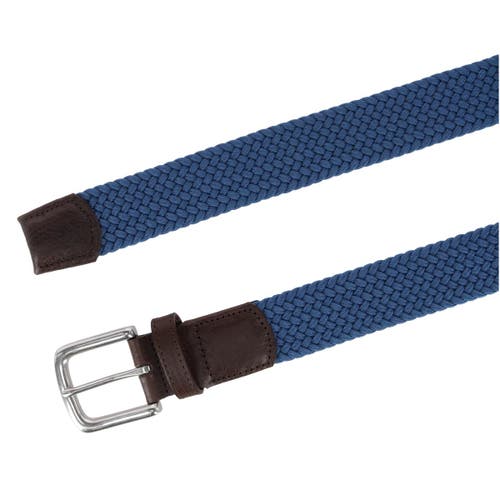Trafalgar Sarge Solid Stretch Weave Limited Run Golf Belt In Blue