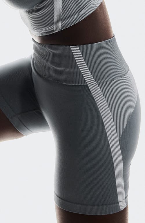 On Studio Knit Bike Shorts In Gray